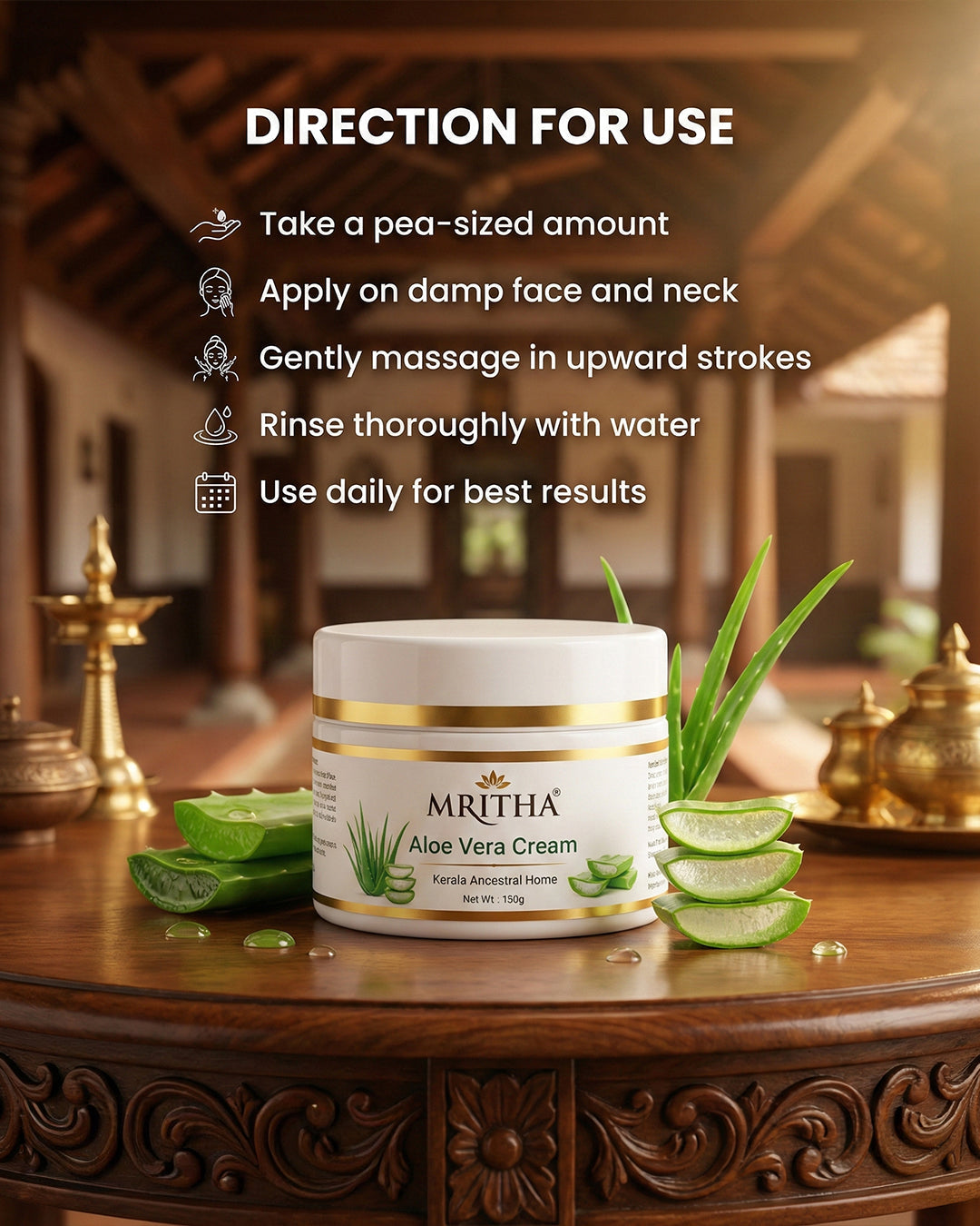Mritha Vedic - Aloe Vera Cream