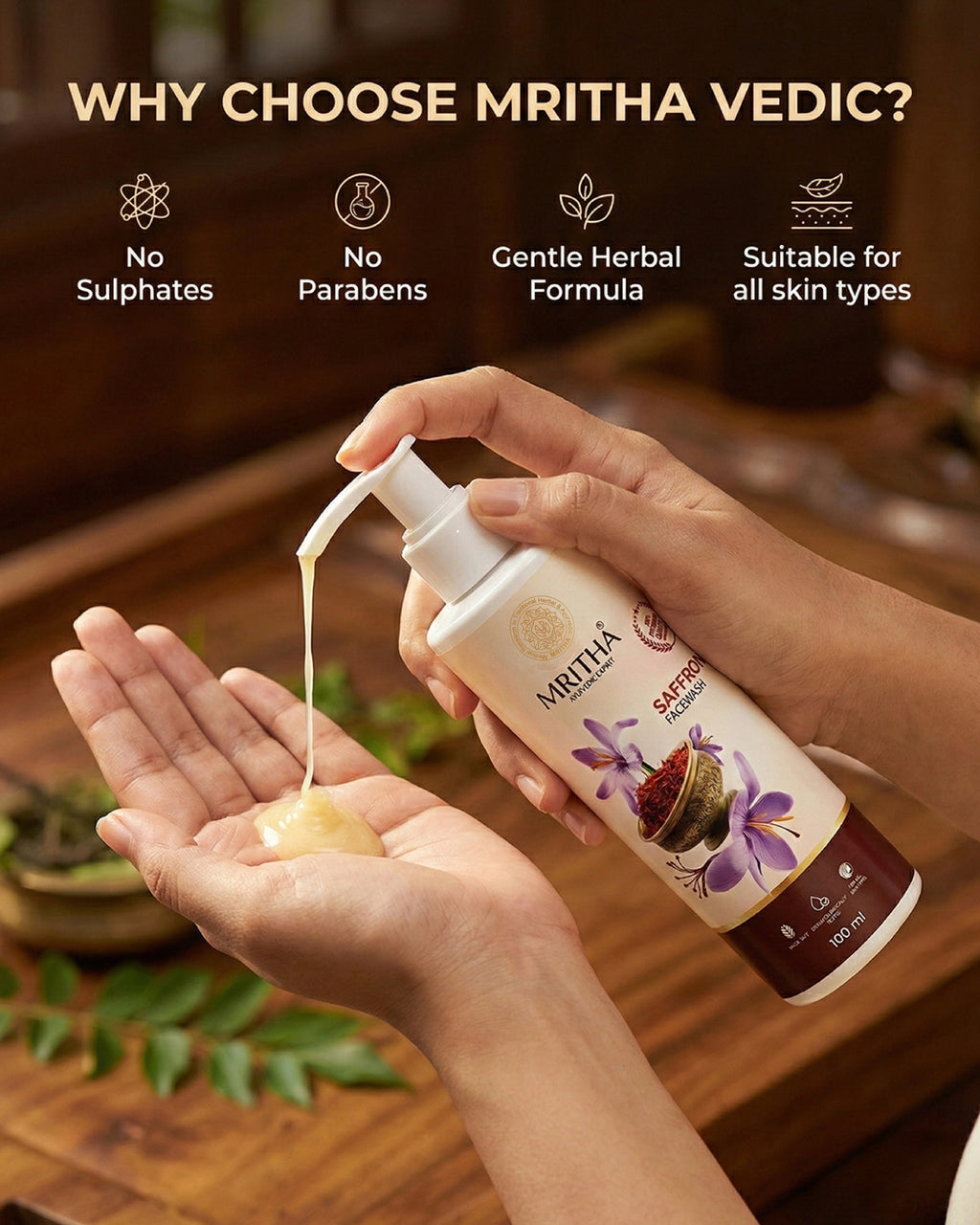 Mritha Vedic Saffron Facewash