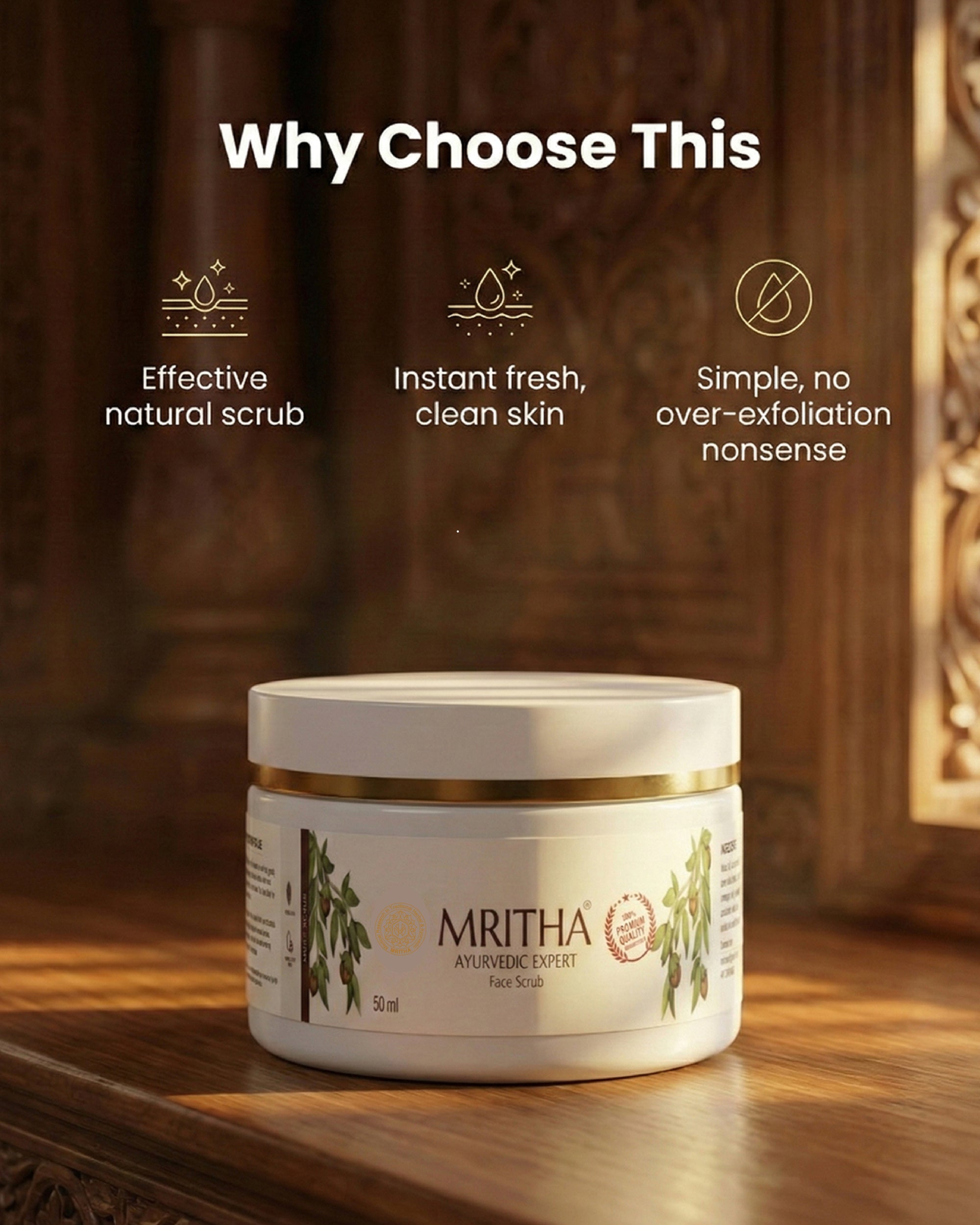 Mritha Vedic - Walnut Face Scrub