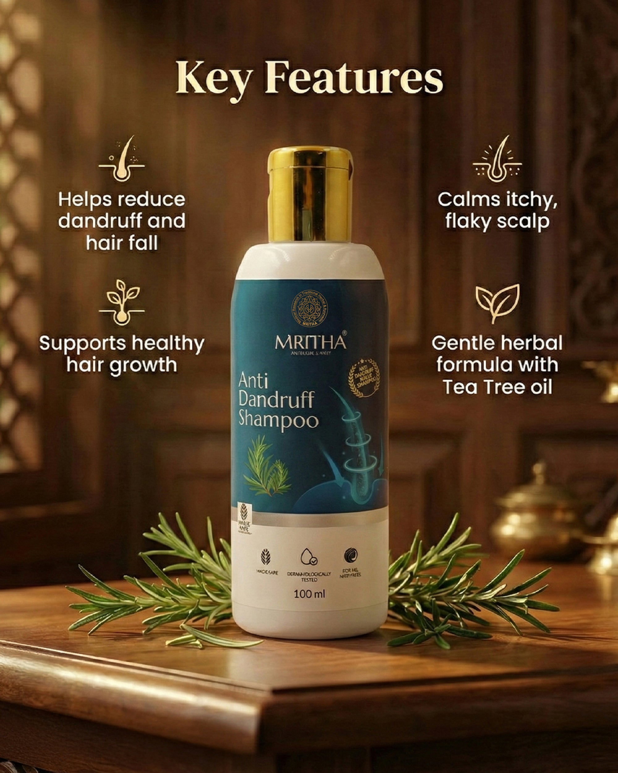 Mritha Vedic - Anti-Dandruff Shampoo