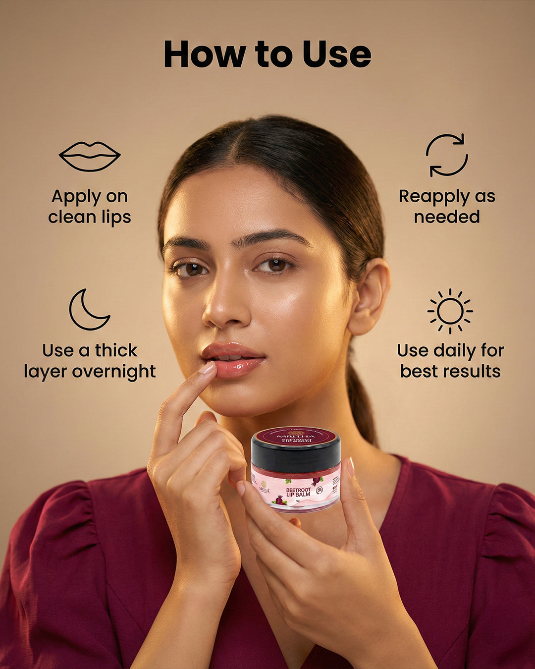 Mritha Vedic - Beetroot Lip Balm